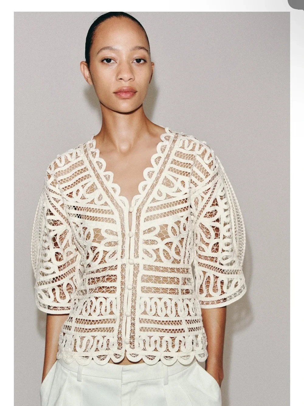 Zara ZW Collection Crochet Top